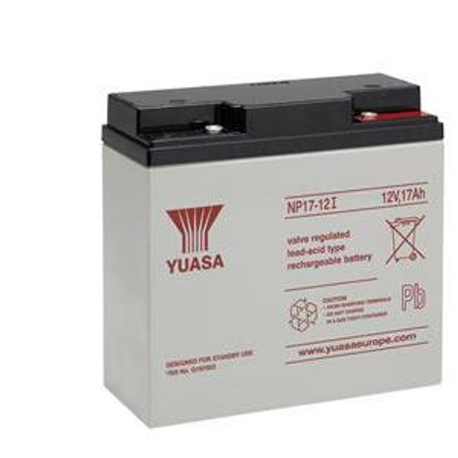 Hovedbilde Yuasa NP17 - 12V 17Ah Batteri med M5 skrutilkobling